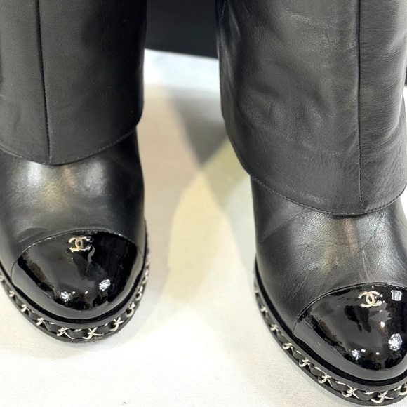 CHANEL CHAIN BOOT - Picture 2 of 8